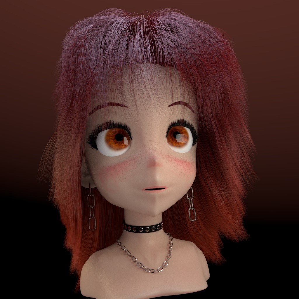 Anime Girl Head preview image 2